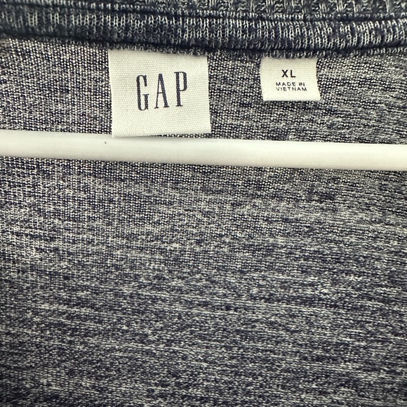 Gap Relaxed Fit Splitneck Tunic in Navy Marl - Picture 3 of 6